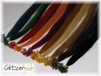 25 Human Hair Strands - Ind. Premium Temple Hair - 65cm, 0.8g