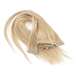Clip In Human Hair Weft - Big Set - 60cm - straight